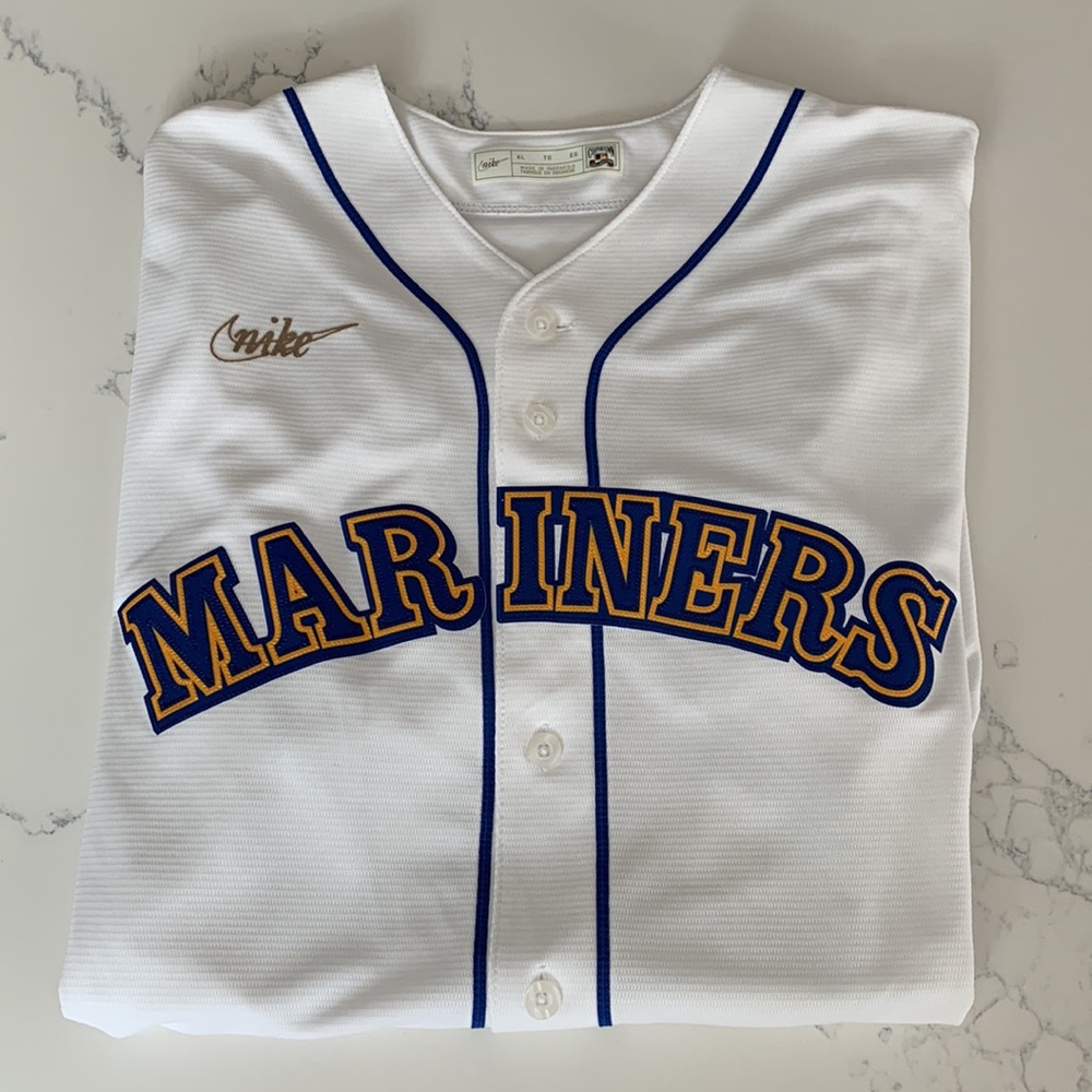 Ken Griffey Jr. Seattle Mariners Nike Cooperstown Baseball Jersey